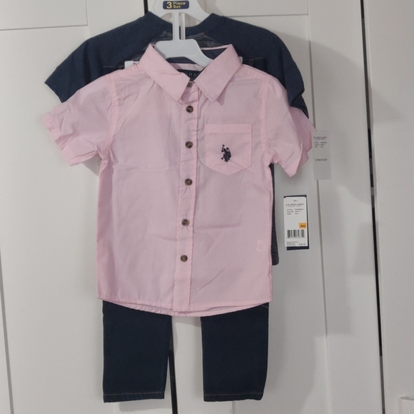 U.S. Polo ASSN. Boys set 3 piece - Picture 5 of 11